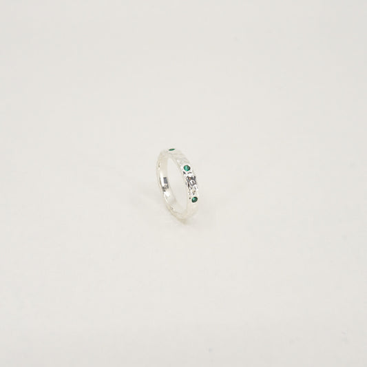 Sterling Silver / Emerald / Astral Embrace Ring