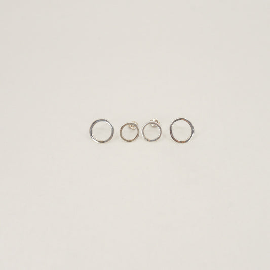 Sterling Silver / Celestial Circle Studs