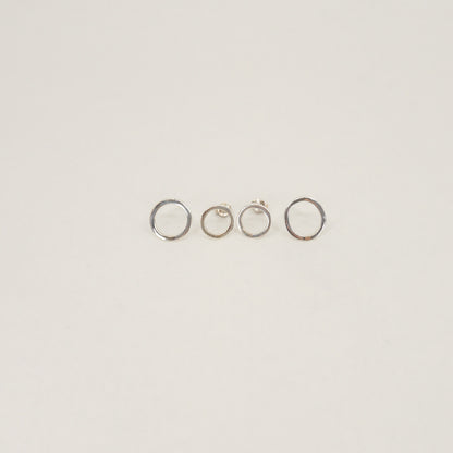 Sterling Silver / Celestial Circle Studs
